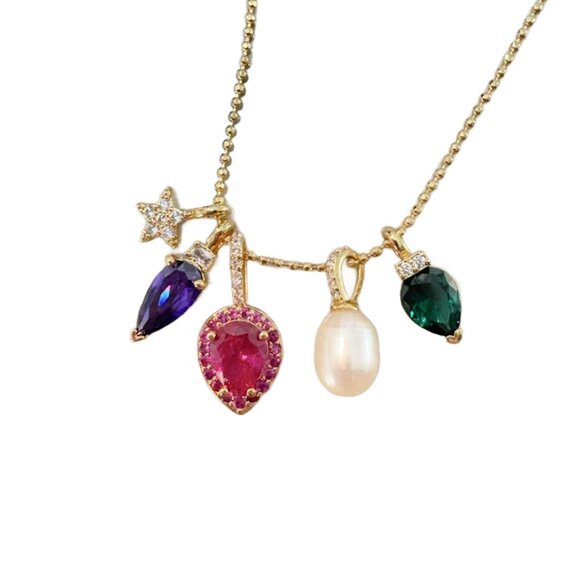 Kate Spade "Light Up The Room" Holiday Light Necklace - Picture 3 of 5